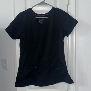 Black Healing Hands scrub top